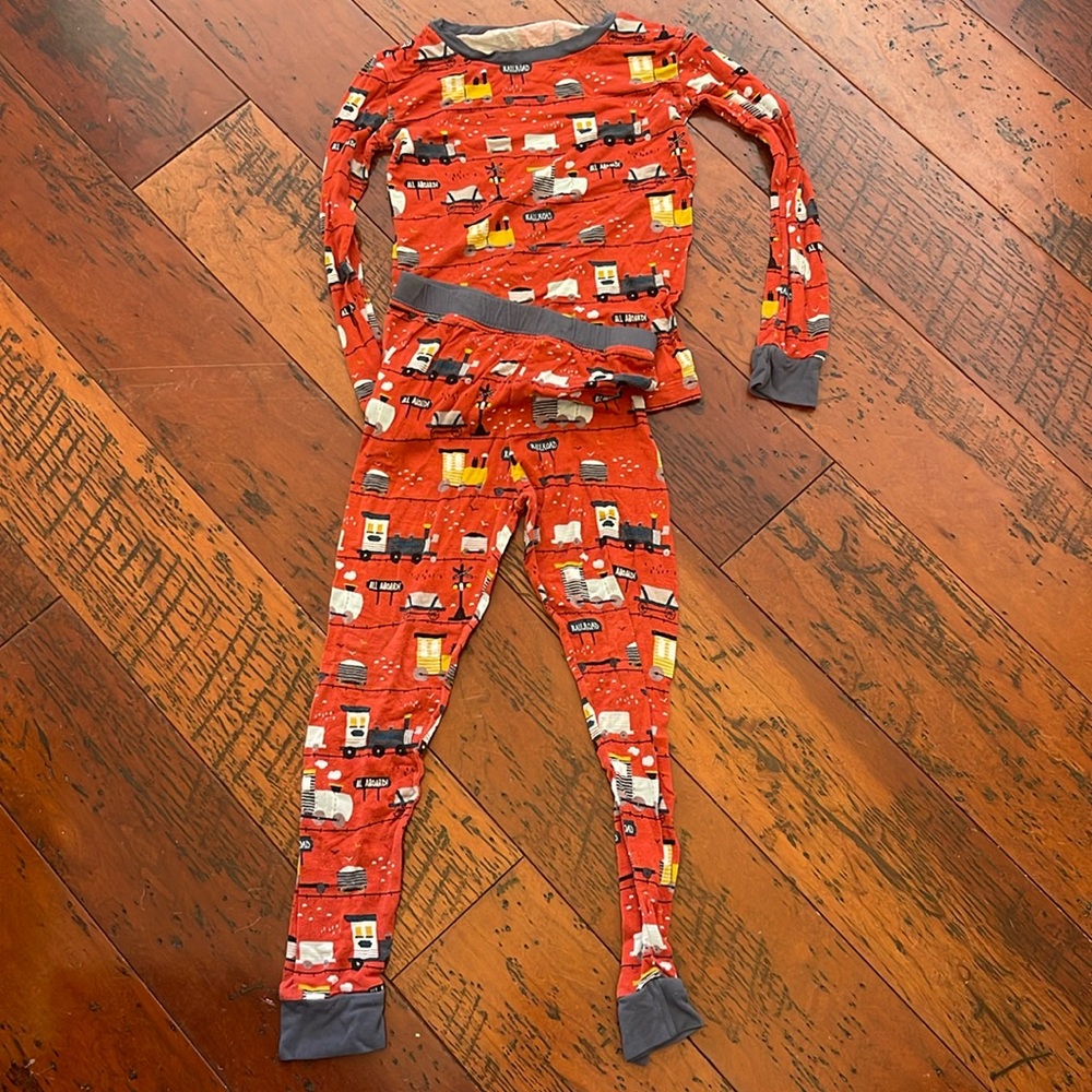 Little Sleepies train 🚂 bamboo pajamas